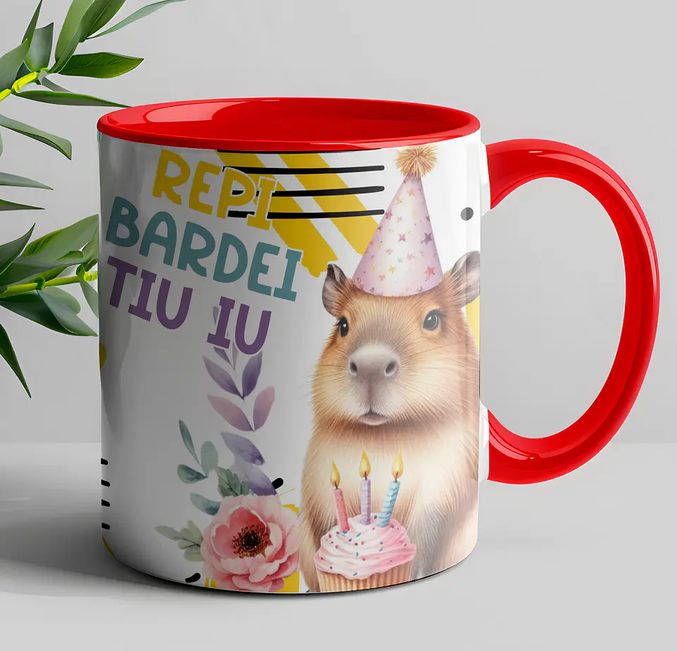 Caneca Aniversário Capivara 2