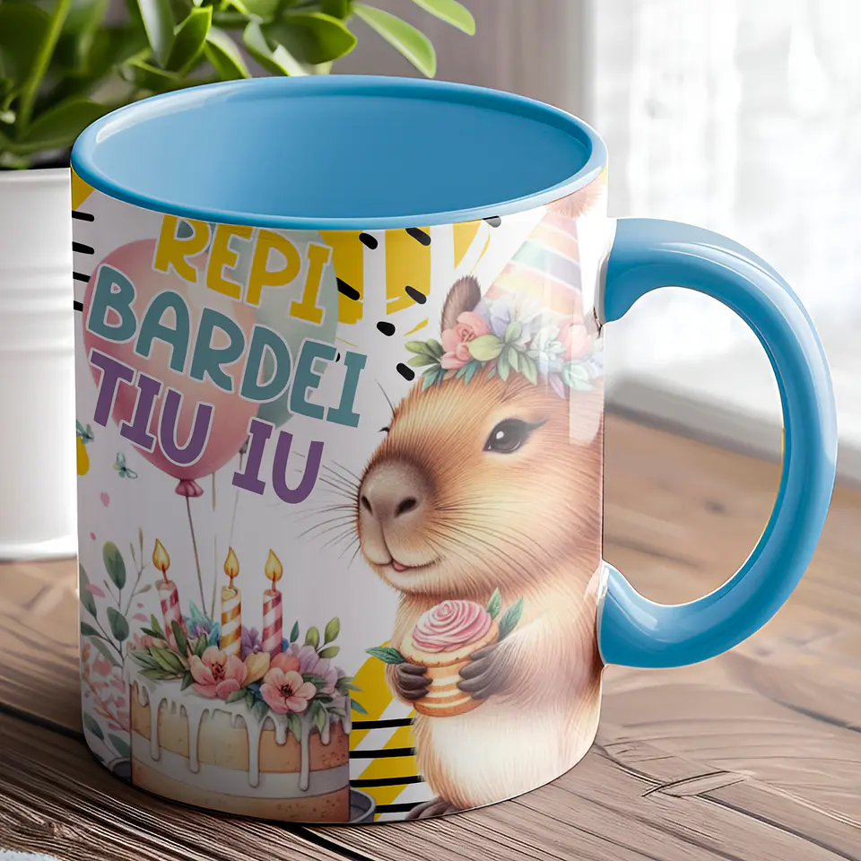 Caneca Aniversário Capivara 7