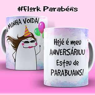 Coleção: Canecas Flork Aniversário Sarcástico