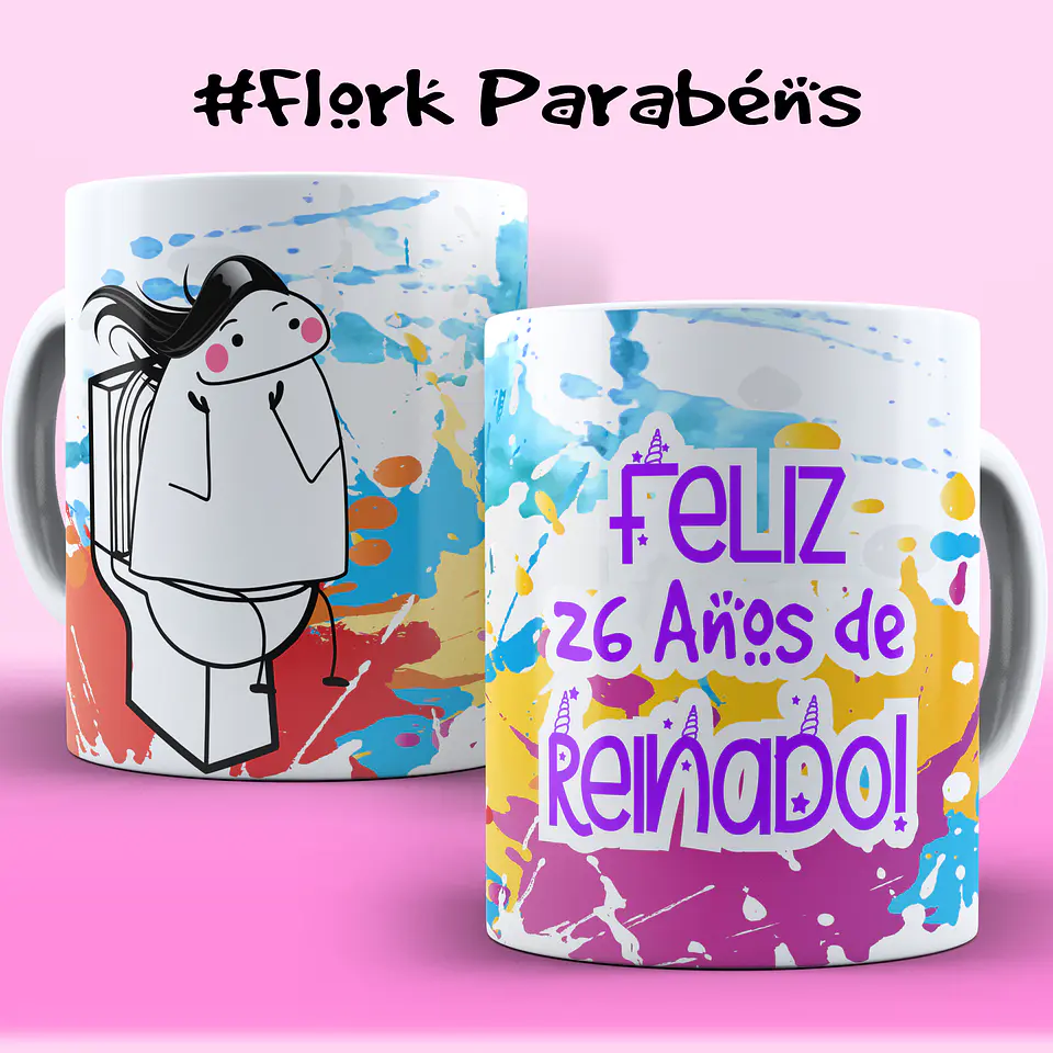 Coleção: Canecas Flork Aniversário Sarcástico 3