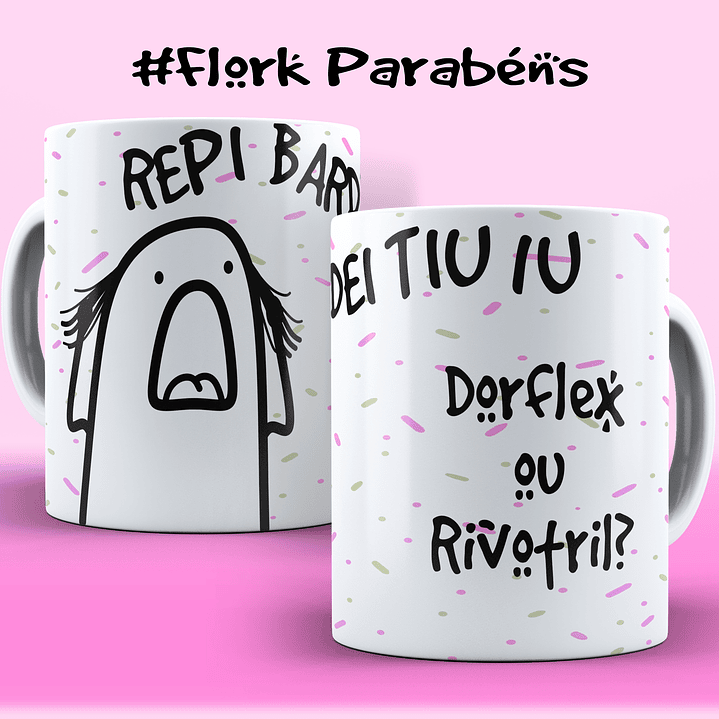 Coleção: Canecas Flork Aniversário Sarcástico 5