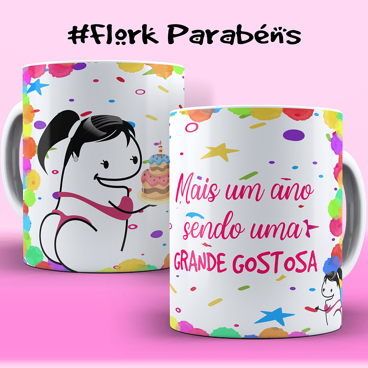 Coleção: Canecas Flork Aniversário Sarcástico 6