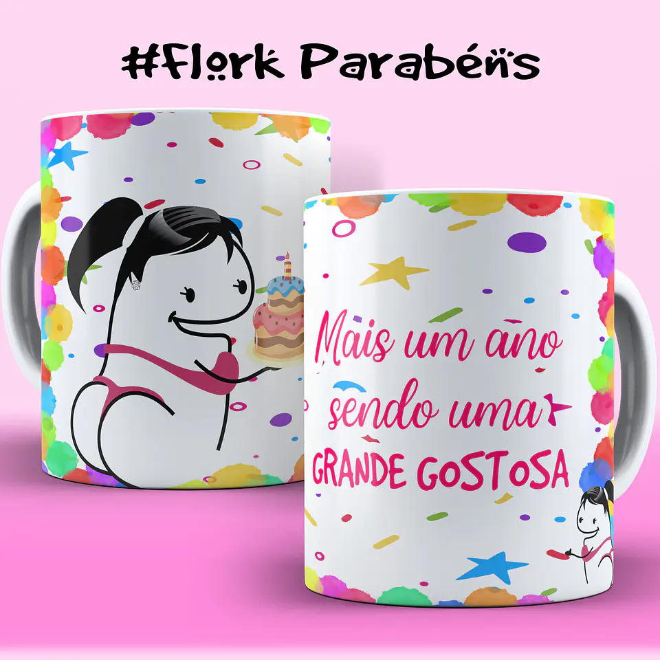 Coleção: Canecas Flork Aniversário Sarcástico 6