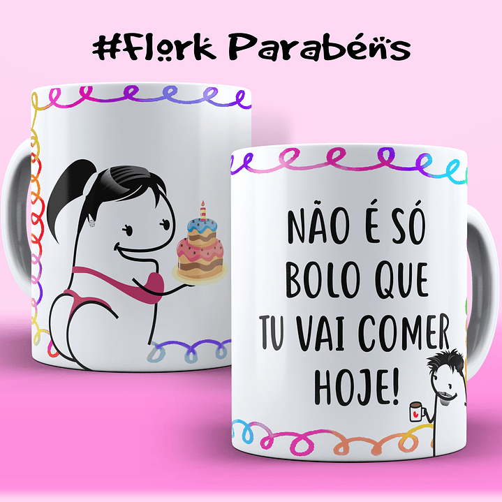 Coleção: Canecas Flork Aniversário Sarcástico 9