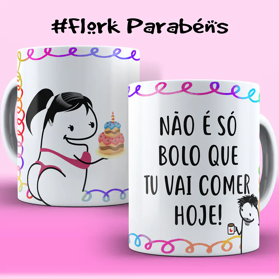 Coleção: Canecas Flork Aniversário Sarcástico 9