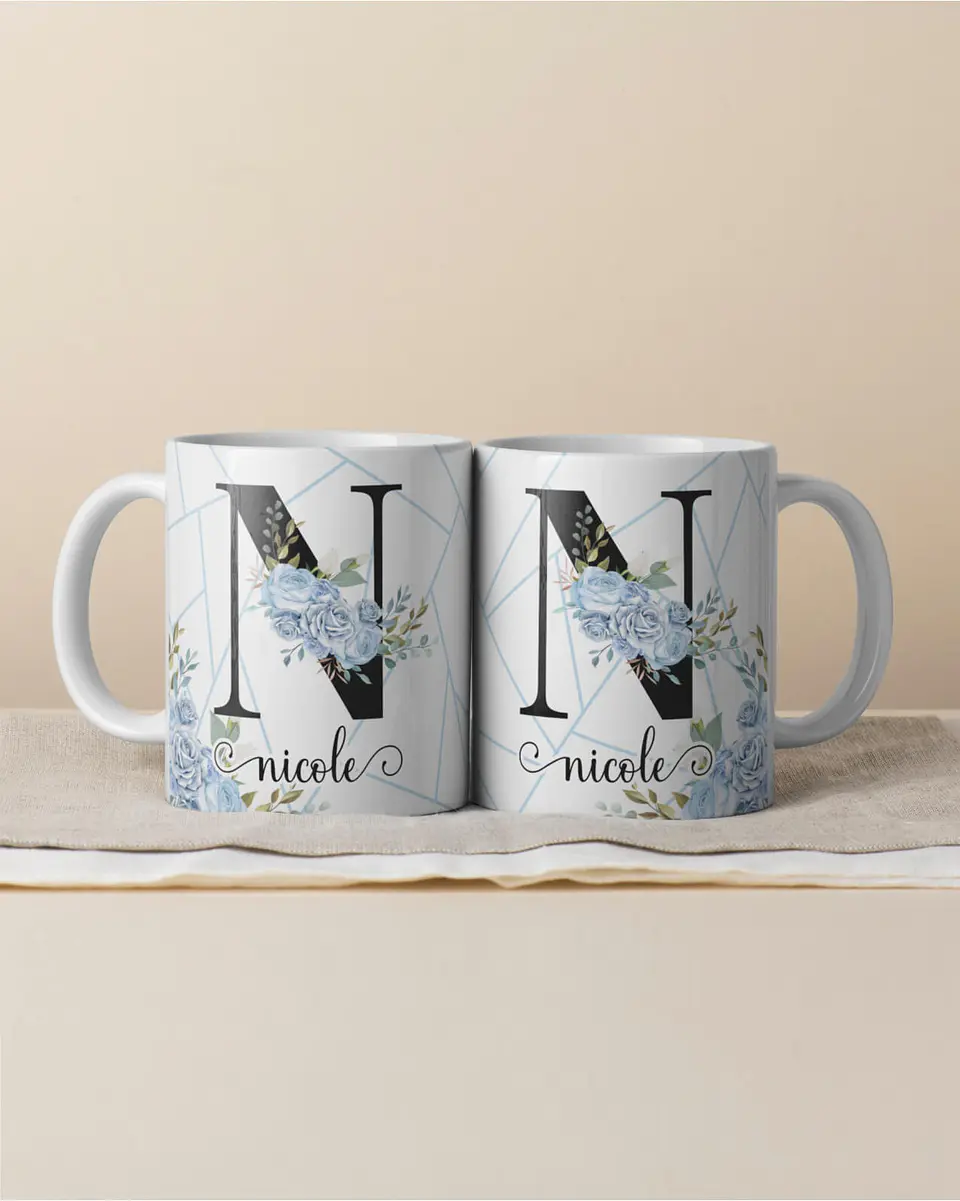 Canecas Personalizadas com Inicial e Nome 4