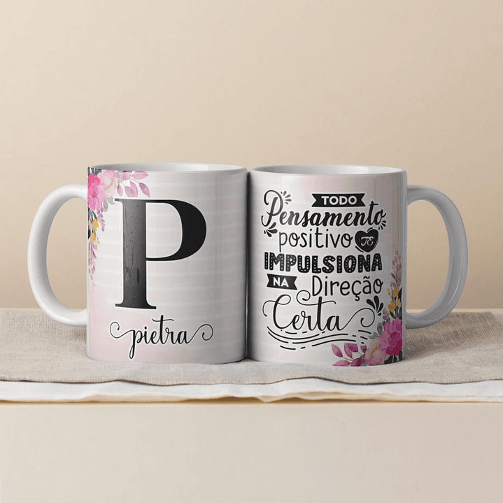 Canecas Personalizadas com Inicial e Nome 6