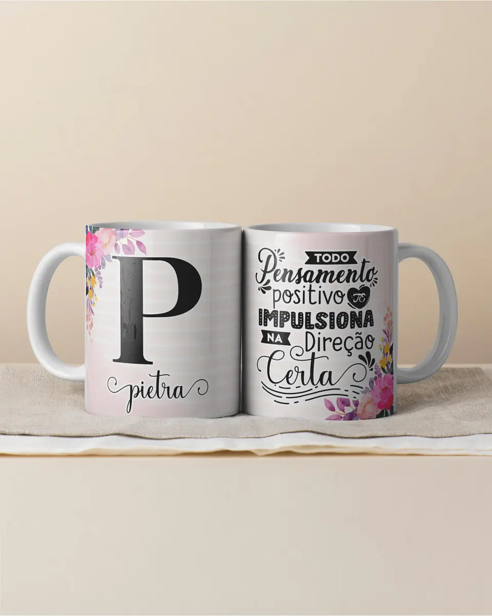 Canecas Personalizadas com Inicial e Nome 6