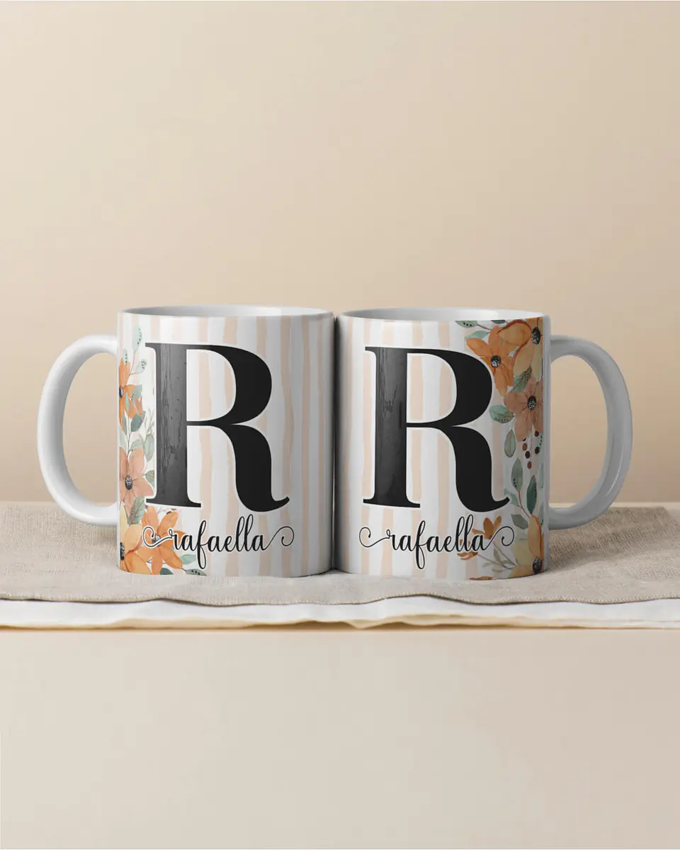 Canecas Personalizadas com Inicial e Nome 7