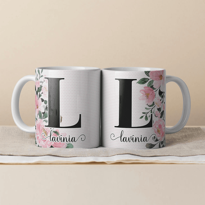 Canecas Personalizadas com Inicial e Nome 8