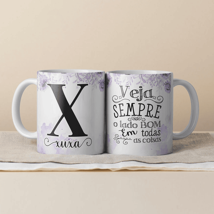 Canecas Personalizadas com Inicial e Nome 9