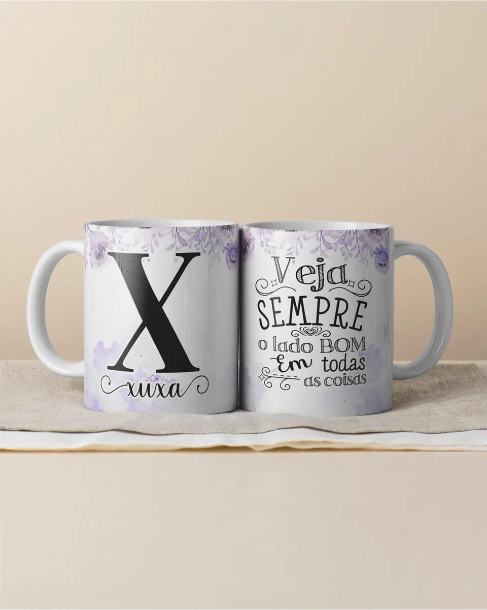 Canecas Personalizadas com Inicial e Nome 9