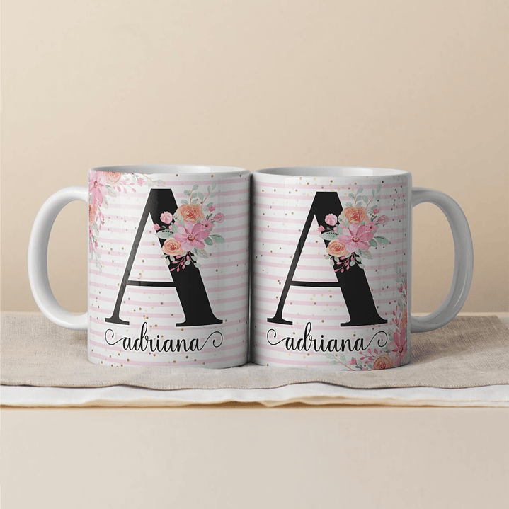 Canecas Personalizadas com Inicial e Nome 12