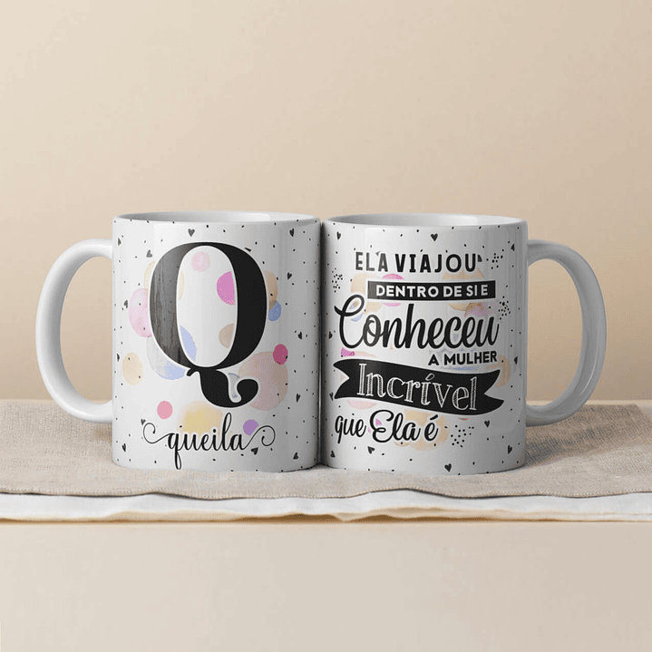 Canecas Personalizadas com Inicial e Nome 13
