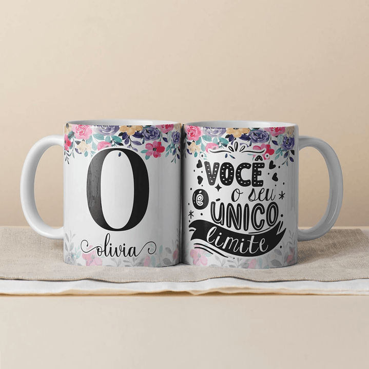 Canecas Personalizadas com Inicial e Nome 16
