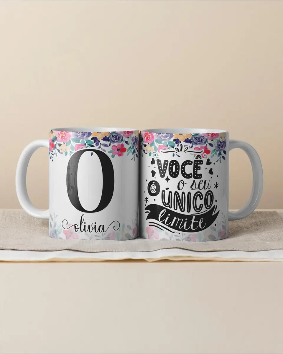Canecas Personalizadas com Inicial e Nome 16