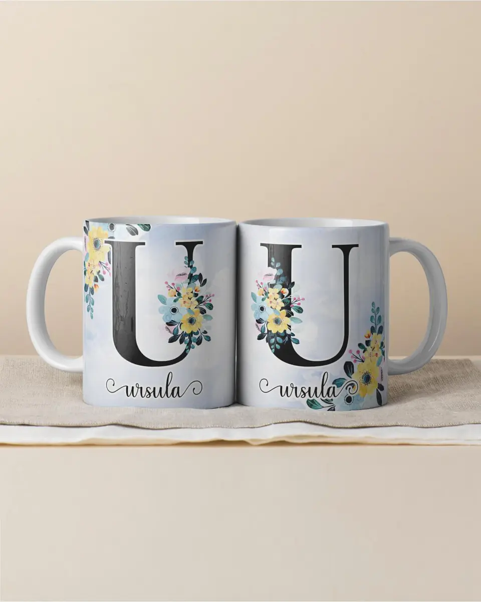 Canecas Personalizadas com Inicial e Nome 17