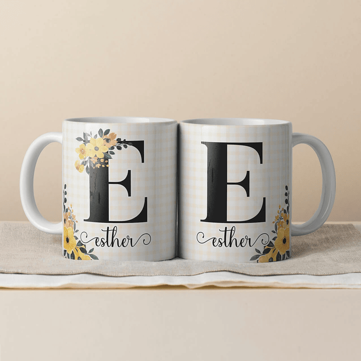 Canecas Personalizadas com Inicial e Nome 18