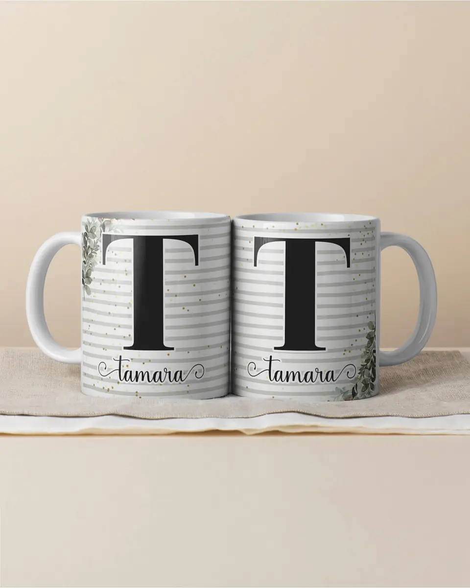 Canecas Personalizadas com Inicial e Nome 19