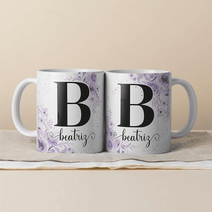 Canecas Personalizadas com Inicial e Nome 21