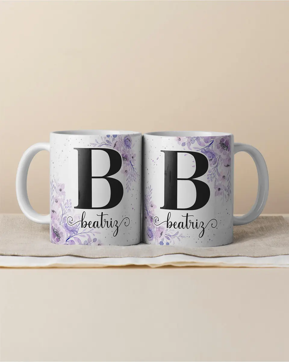 Canecas Personalizadas com Inicial e Nome 21