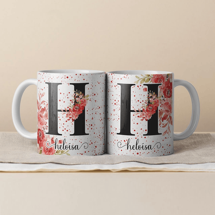Canecas Personalizadas com Inicial e Nome 22