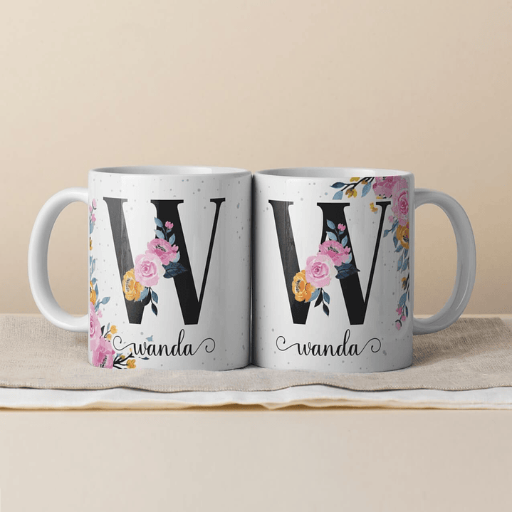 Canecas Personalizadas com Inicial e Nome 25