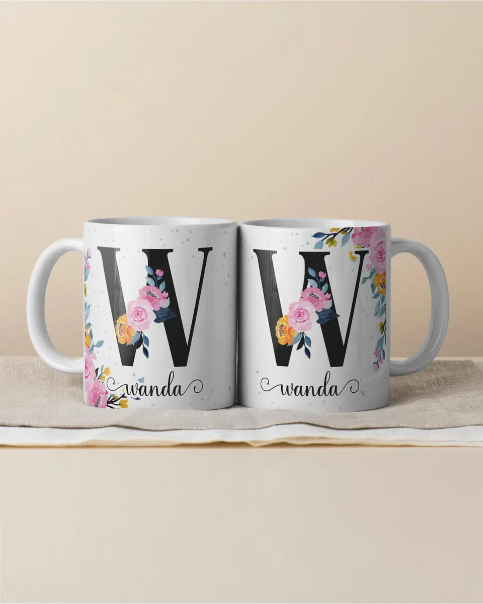 Canecas Personalizadas com Inicial e Nome 25