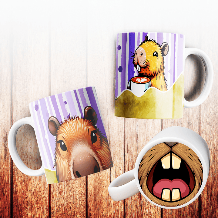 Canecas Capivara 3D 1