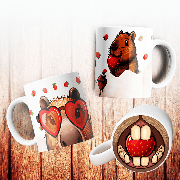Canecas Capivara 3D 2