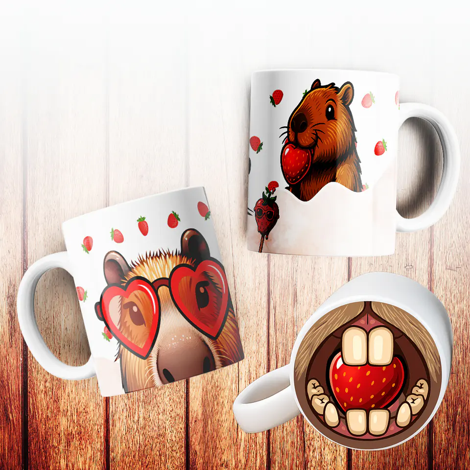 Canecas Capivara 3D 2