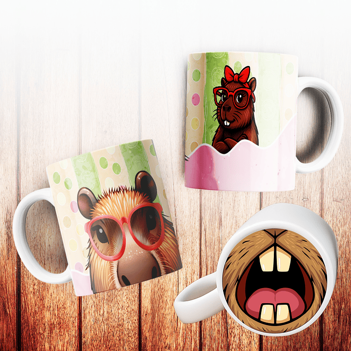 Canecas Capivara 3D 3
