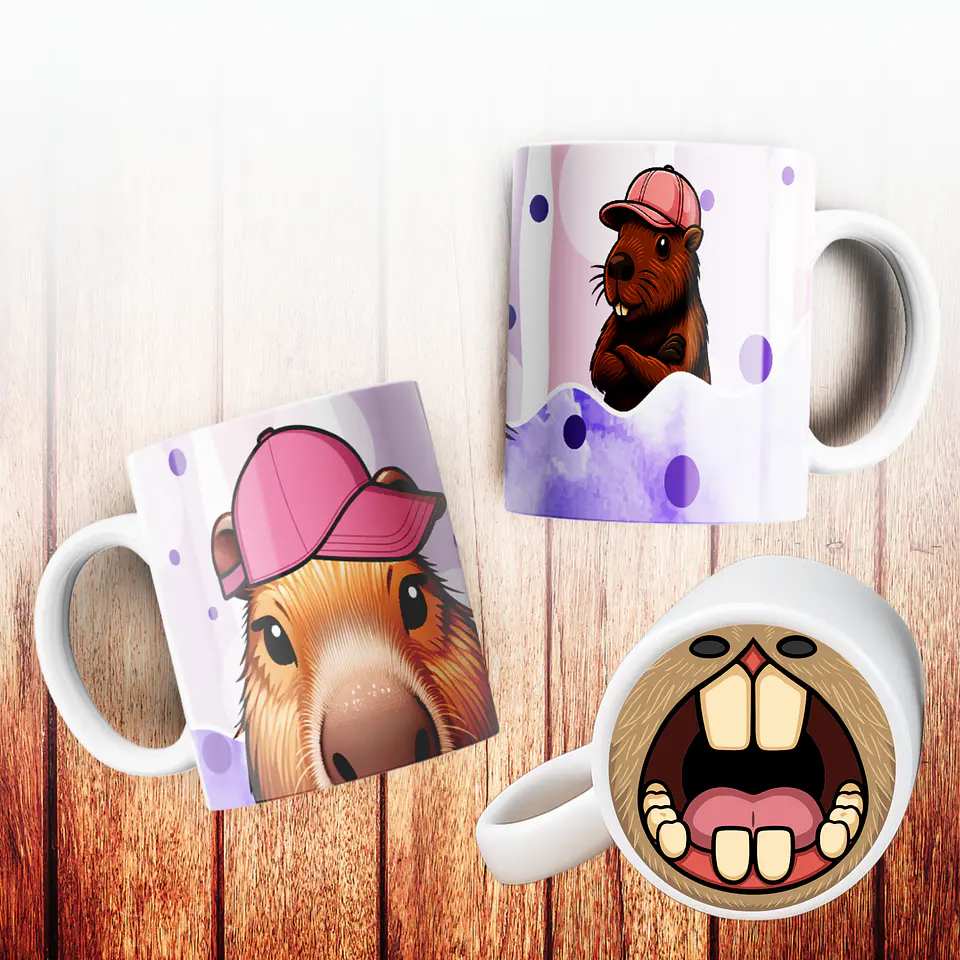 Canecas Capivara 3D 6