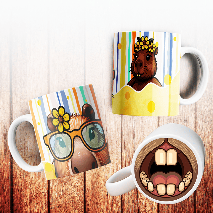 Canecas Capivara 3D 7