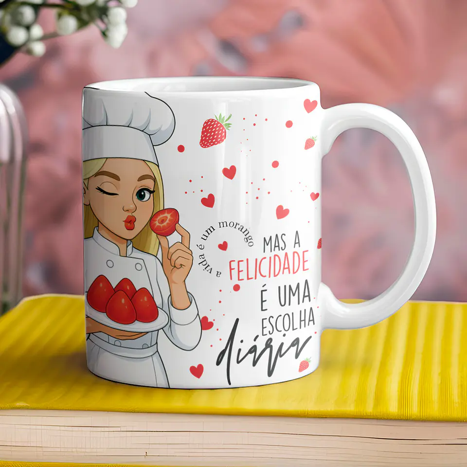 Coleção Morango do Amor: Canecas Doces e Personalizadas 4