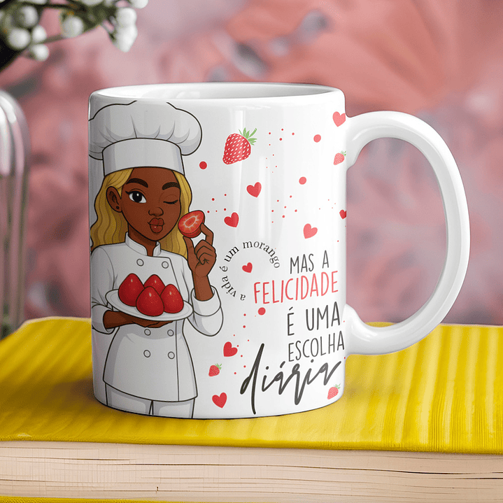 Coleção Morango do Amor: Canecas Doces e Personalizadas 6