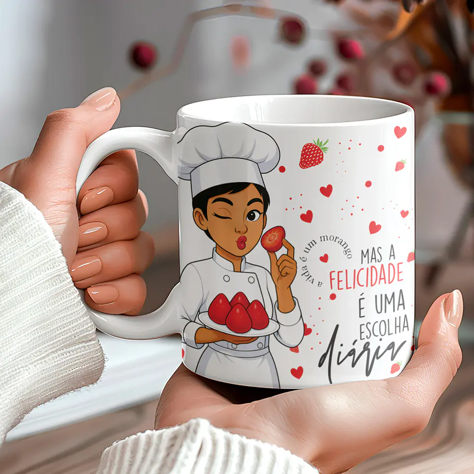 Coleção Morango do Amor: Canecas Doces e Personalizadas 7