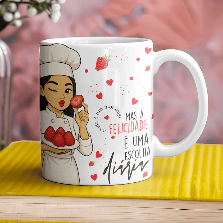 Coleção Morango do Amor: Canecas Doces e Personalizadas 8