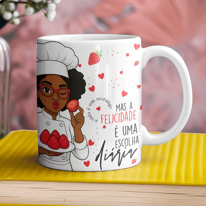 Coleção Morango do Amor: Canecas Doces e Personalizadas 9
