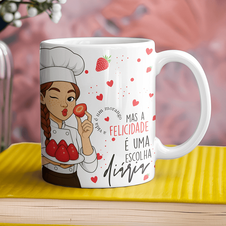 Coleção Morango do Amor: Canecas Doces e Personalizadas 10