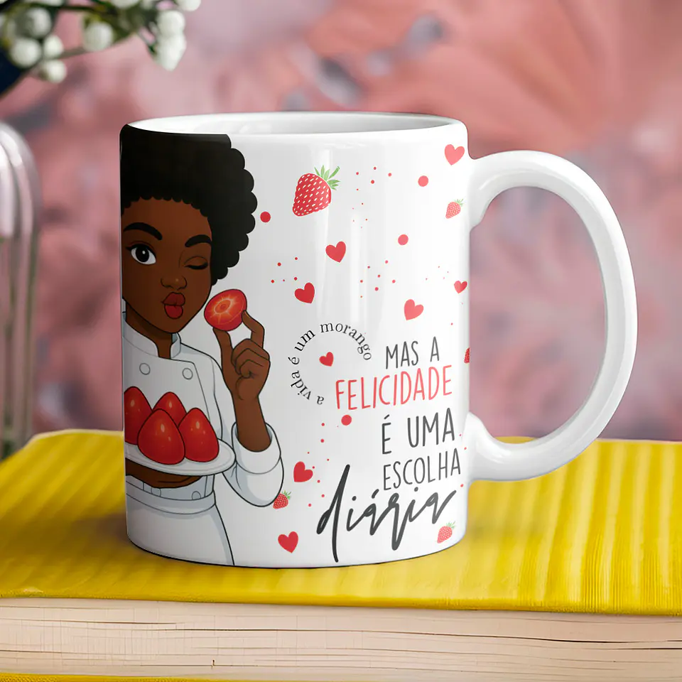 Coleção Morango do Amor: Canecas Doces e Personalizadas 11