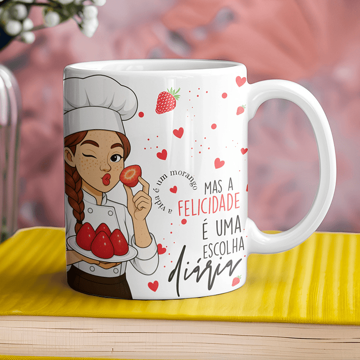 Coleção Morango do Amor: Canecas Doces e Personalizadas 12
