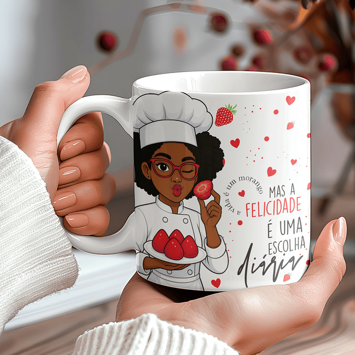 Coleção Morango do Amor: Canecas Doces e Personalizadas 13