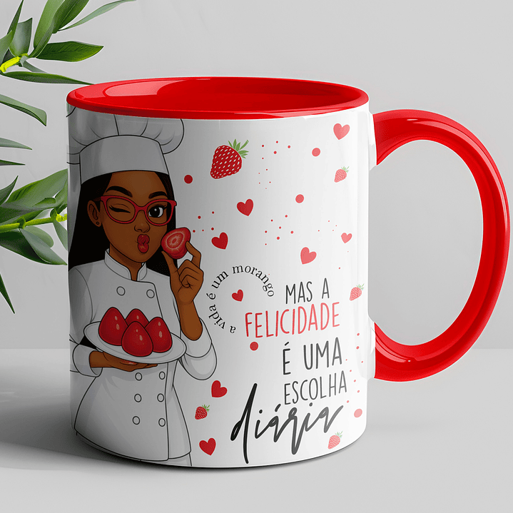 Coleção Morango do Amor: Canecas Doces e Personalizadas 15