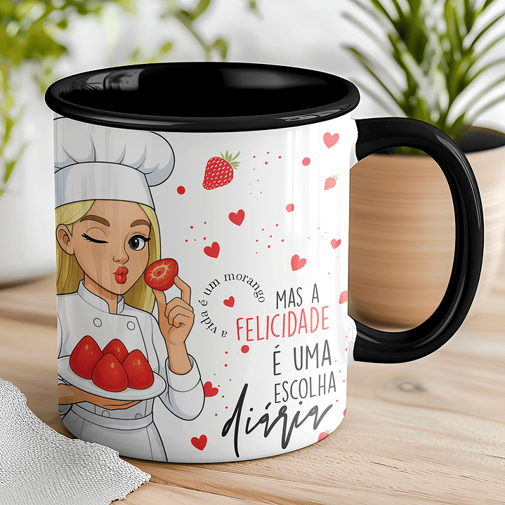 Coleção Morango do Amor: Canecas Doces e Personalizadas 16