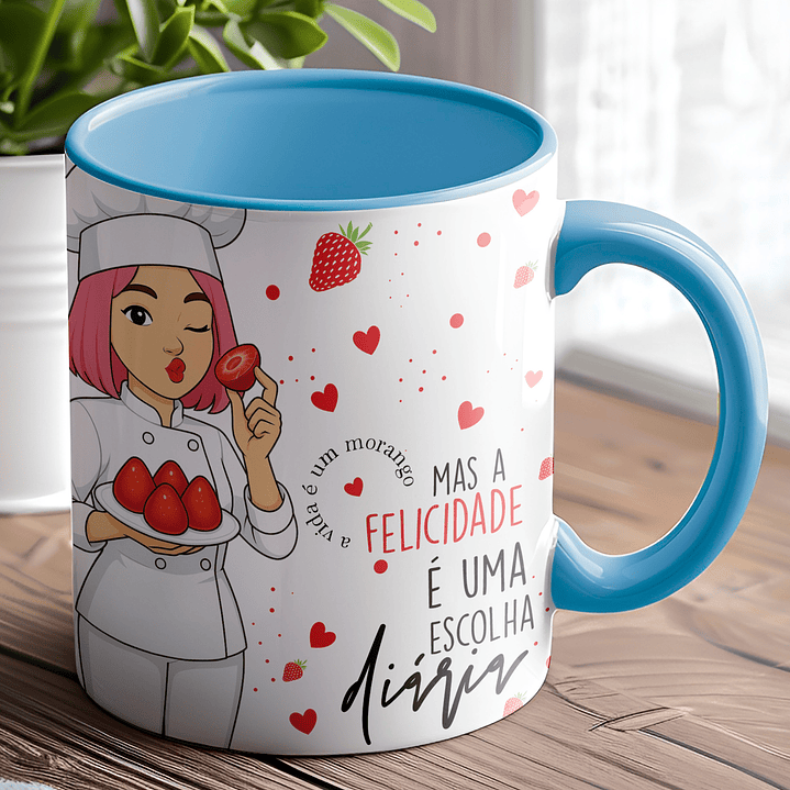 Coleção Morango do Amor: Canecas Doces e Personalizadas 18