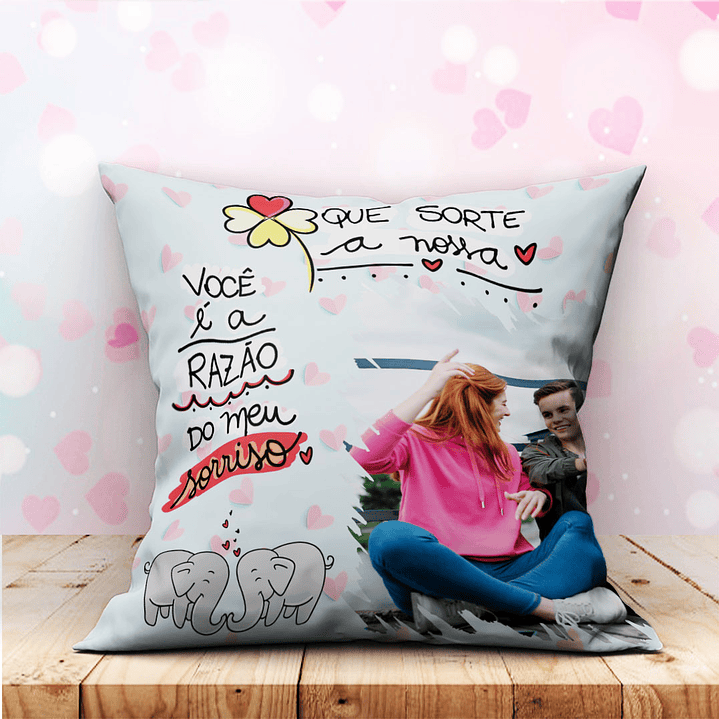 Almofada Namorados 20x20cm 10