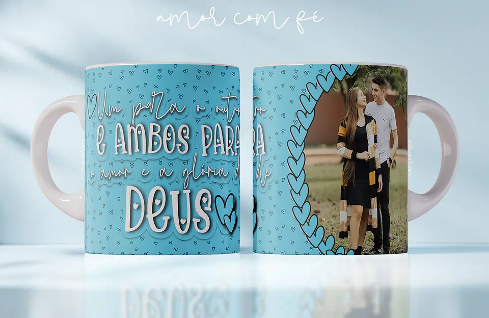 Coleção Canecas Amor com Fé 1