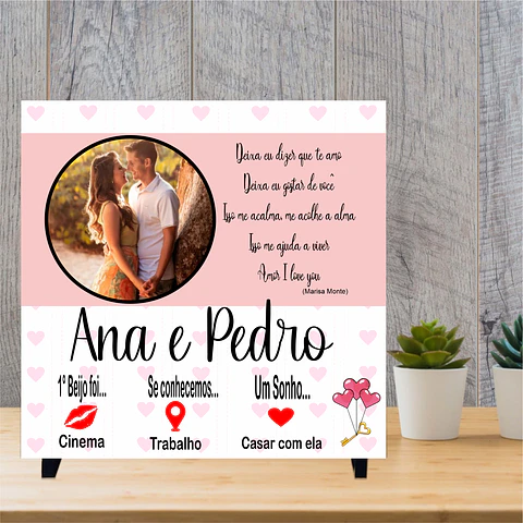 Azulejos Coleção Namorados SUPER Personalizado