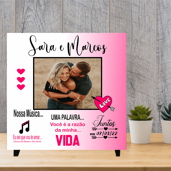 Azulejos Coleção Namorados SUPER Personalizado 3